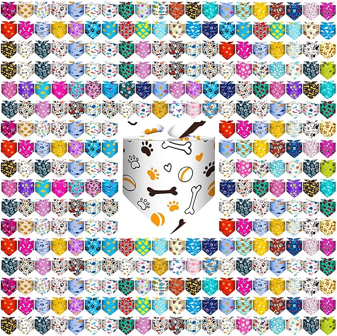 Reginary 180 Pcs Dog Bandanas Bulk by Reginary