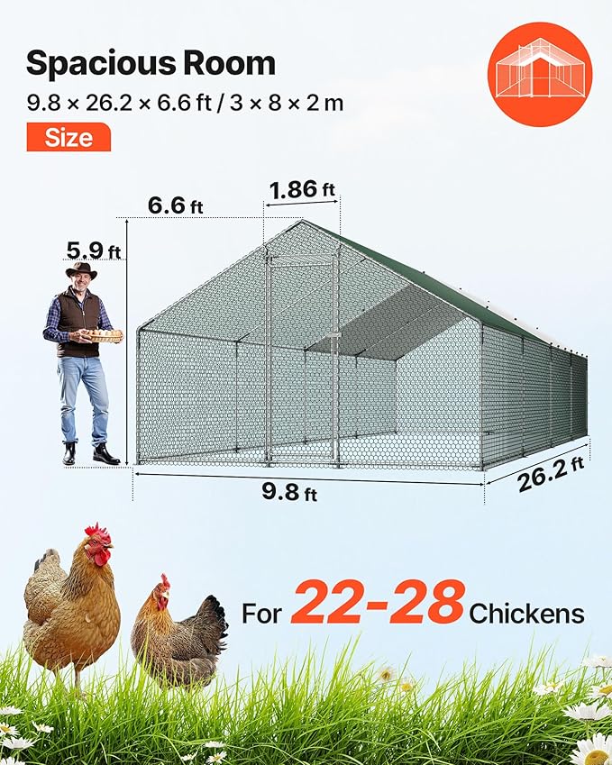 VEVOR Large Metal Chicken Coop - Image 2