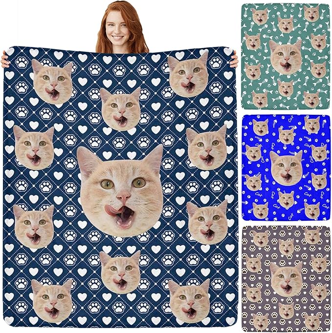 Custom Pet Name Blanket Personalized Dog Memory Blankets by Artsadd