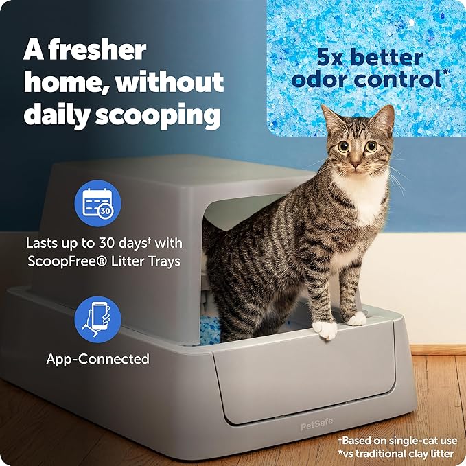 PetSafe ScoopFree Crystal Smart Self-Cleaning Automatic Litter Box - Image 2
