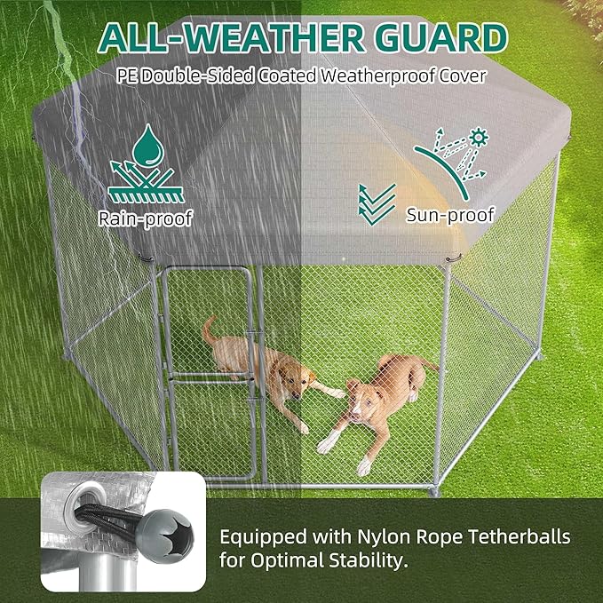 YITAHOME Large Outdoor Dog Kennel - Image 6