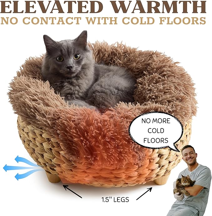 Cat Luxury Cat Bed for Indoor Cats, Plush Furniture for Comfort and Relaxation - Image 4
