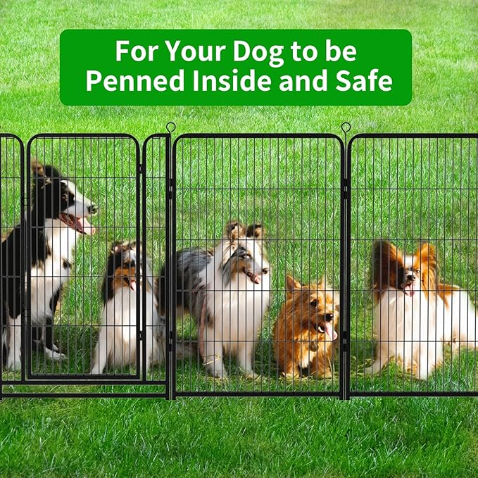 Kfvigoho Dog Playpen Outdoor Extra Wide 8 Piece Panels Heavy Duty Dog Fence 32" - Image 8
