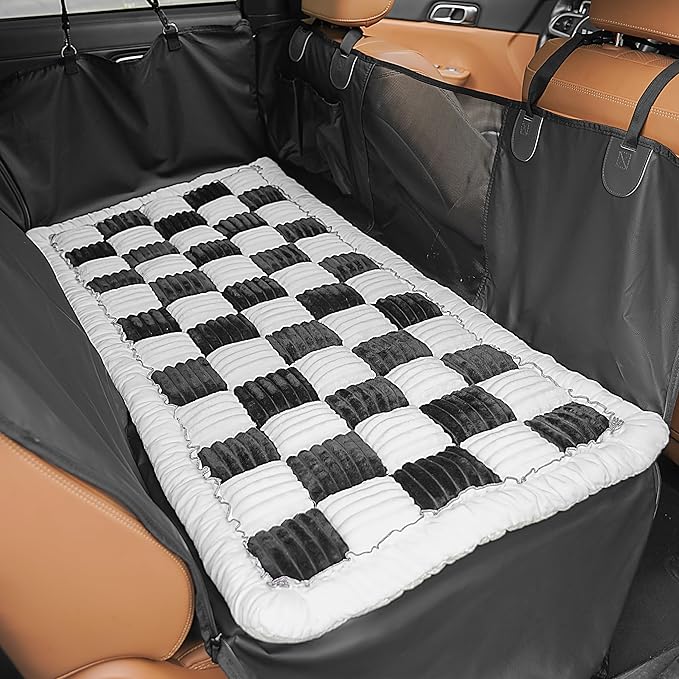 HiPetpy Backseat Dog Bed Mat for Car, Non-Slip Dog Bed for Car Back Seat by HiPetpy