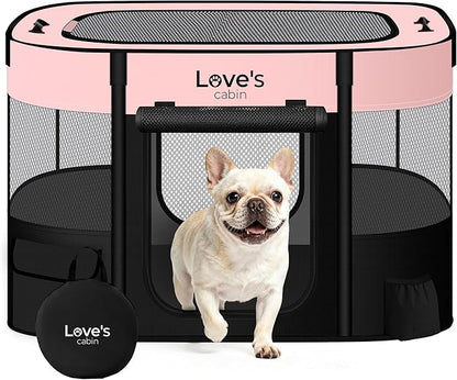 Love's cabin Pet Puppy Dog Playpen, Medium Dog Tent Crates Cage Indoor/Outdoor by Lovescabin