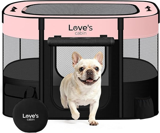 Love's cabin Pet Puppy Dog Playpen, Small Dog Tent Crates Cage Indoor/Outdoor by Lovescabin