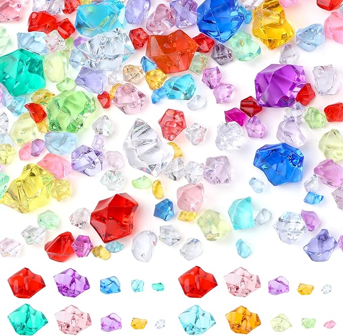 700Pcs Fake Ice Cubes 5 Size Acrylic Ice by NUKAYAI