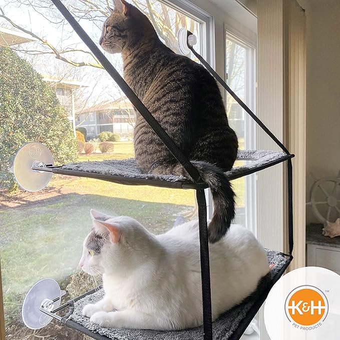 K&H Pet Products EZ Mount Double Stack Cat Window Perch - Image 8