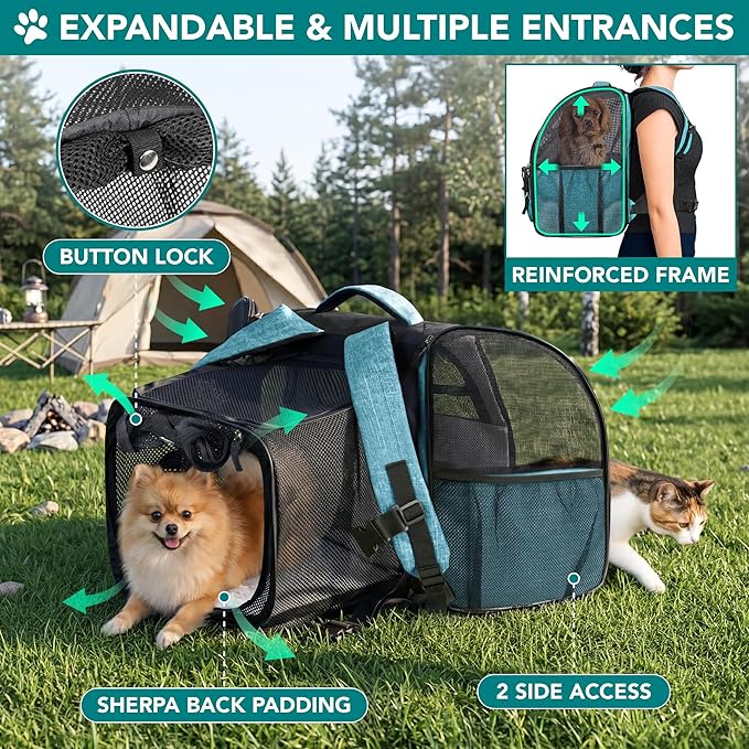 PetAmi Expandable Dog Backpack Carrier - Image 3