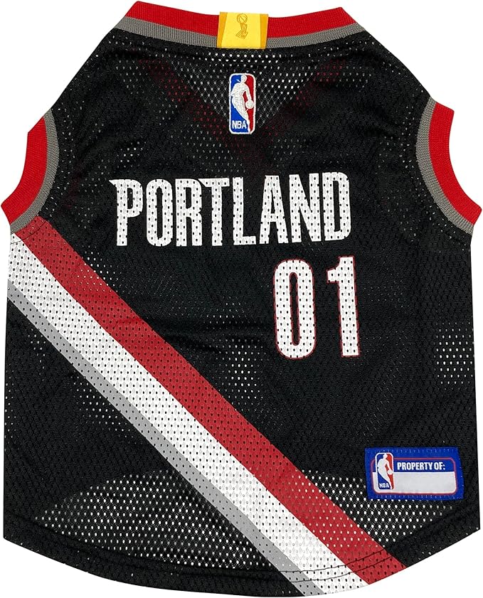 Pets First NBA Portland Trailblazers Dog Jersey, Medium- Tank Top Basketball by PETSFIRST