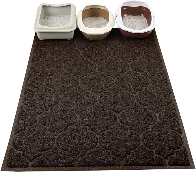 LittleTiger Cat Litter Mat, XL Super Size, Phthalate Free, 46x35 Inches - Image 2