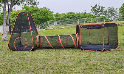 6 in 1 Pet Cat and Dog Tunnel Tent Foldable Pet Tent Outdoor Pop Up Pet Playpen - Image 4