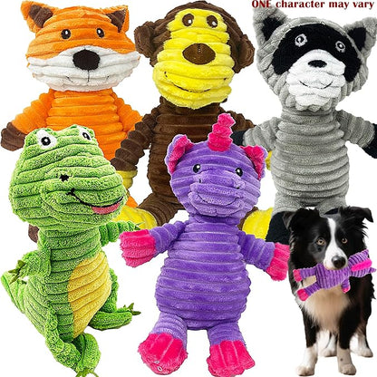 Jalousie Plush Toys Assortment Value Bundle Puppy Pet Mutt Squeak Toy - Image 9