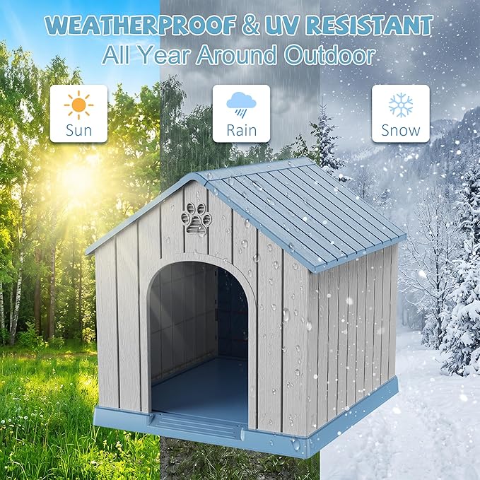 EFU Small Dog House Outdoor Indoor, Waterproof Puppy Dog House - Image 5