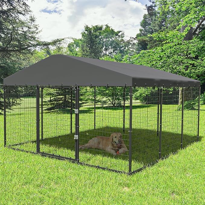 10x10x6 FT Large Outdoor Dog Kennel - Image 4