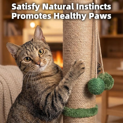 Fantasreen Cat Scratching Post 35'' Tall Cat Scratcher, Scratching Posts - Image 4