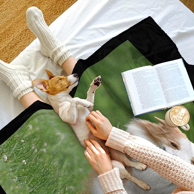 Personalized Dog Blanket with Photo, Custom Pets Throw Blanket with Name - Image 4