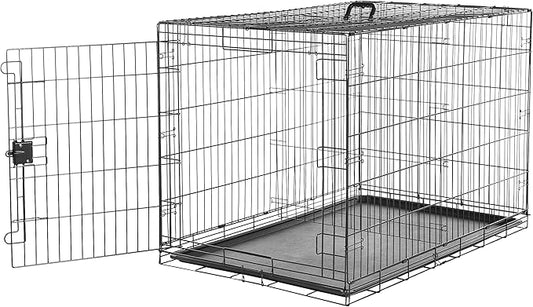 Amazon Basics Portable, Foldable Metal Wire Dog Crate by AmazonBasics