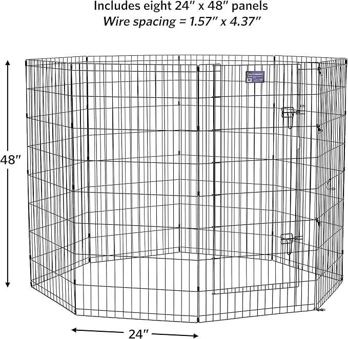 MidWest Homes for Pets 48-Inch Exercise Pen, for Indoor and Outdoor Use - Image 7