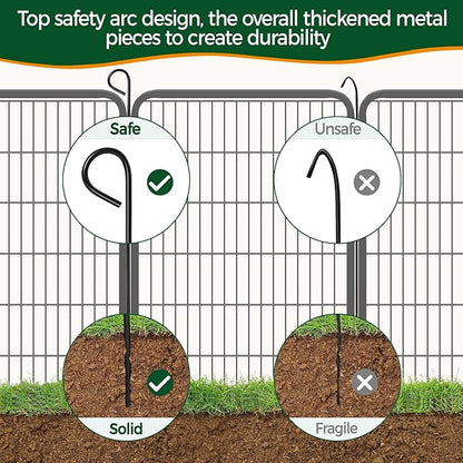 Yaheetech Dog Playpen Outdoor, 47 inch 12 Panels Dog Pen Indoor Heavy Duty - Image 8