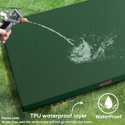 Outdoor Dog Bed for Small Dogs & Cats, Waterproof Dog Crate Mat Orthopedic Egg - Image 4