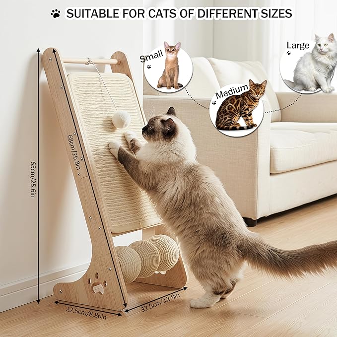 Cat Scratcher for Indoor Cats, Sisal Cat Scratching Board - Image 2