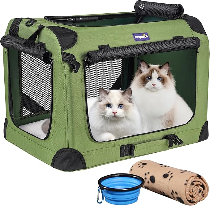 Petprsco Large Cat Carrier for 2 Cats Small Medium Dogs, Soft Pet Carrier by Petprsco