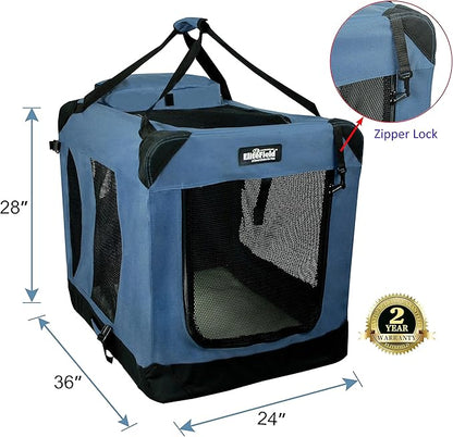 EliteField 3-Door Folding Soft Dog Crate - Image 2