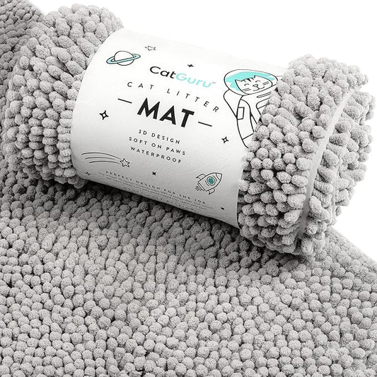 CatGuru Cat Litter Mat, Extra Large, Waterproof Litter Box Mat, Non Slip Kitty by CatGuru