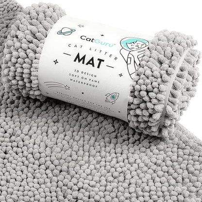 CatGuru Cat Litter Mat, Extra Large, Waterproof Litter Box Mat, Non Slip Kitty by CatGuru
