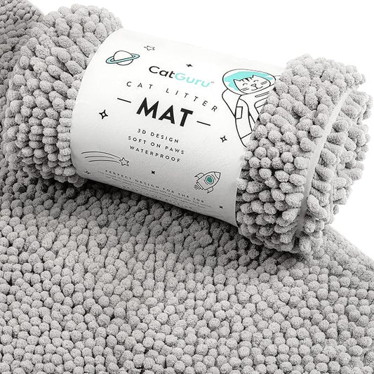 CatGuru Cat Litter Mat, Extra Large, Waterproof Litter Box Mat, Non Slip Kitty by CatGuru