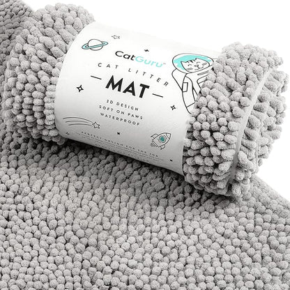 CatGuru Cat Litter Mat, Extra Large, Waterproof Litter Box Mat, Non Slip Kitty by CatGuru