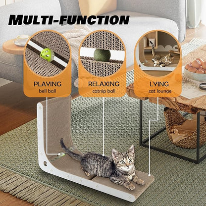 SMARTBEAN Cardboard Cat Scratcher, Vertical Cat Scratching Board, 23.6 Inch - Image 3