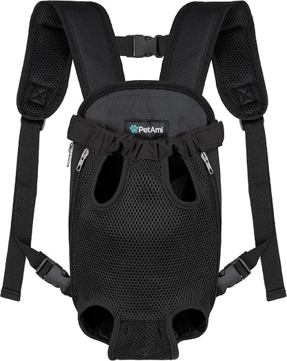 PetAmi Dog Carrier Backpack, Adjustable Dog Pet Cat Front Carrier Backpack | by PetAmi