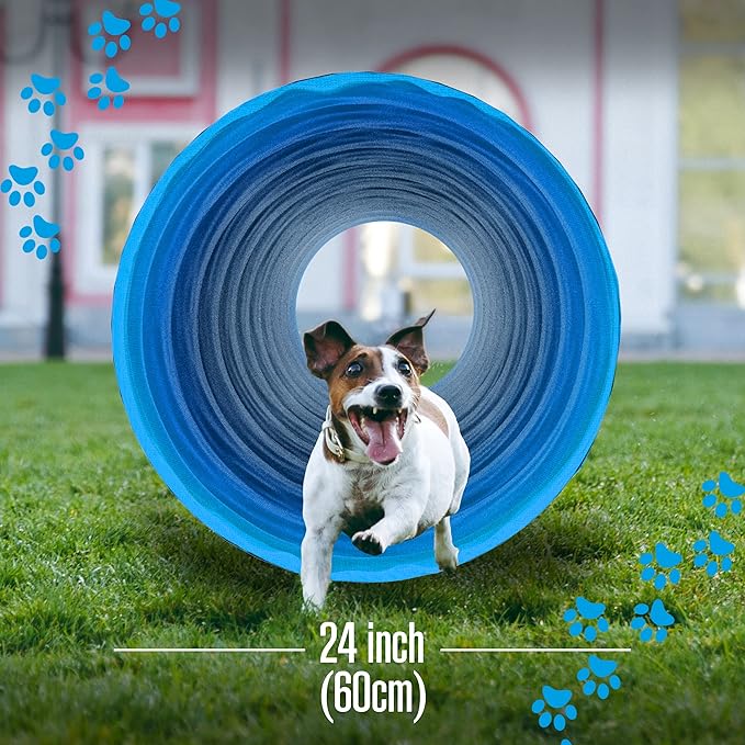 Houseables Dog Tunnel, Dog Agility Tunnel, Agility Equipment, 18 Feet, Puppy - Image 4