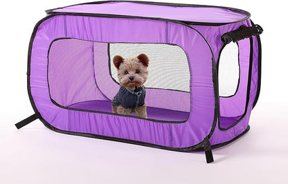 Beatrice Home Fashions Portable, Collapsible, Pop Up Kennel Travel Cat and Dog - Image 2