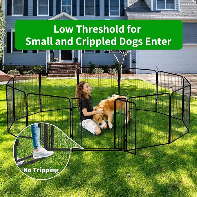 Kfvigoho Dog Playpen Outdoor Extra Wide 32 Piece Panels Heavy Duty Dog Fence - Image 3