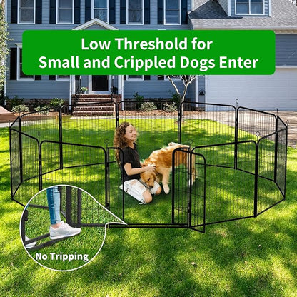 Kfvigoho Dog Playpen Outdoor Extra Wide 32 Piece Panels Heavy Duty Dog Fence - Image 3