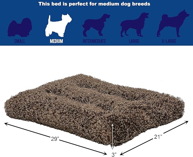 MidWest Homes for Pets Medium QuietTime Deluxe Coco Chic Pet Bed, Ultra-Soft & - Image 5