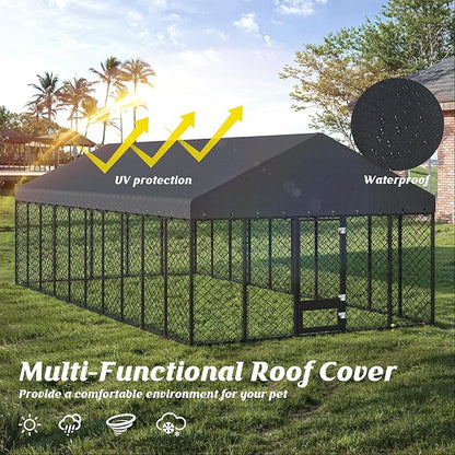10x20FT Heavy-Duty Outdoor Dog Kennel - Image 7