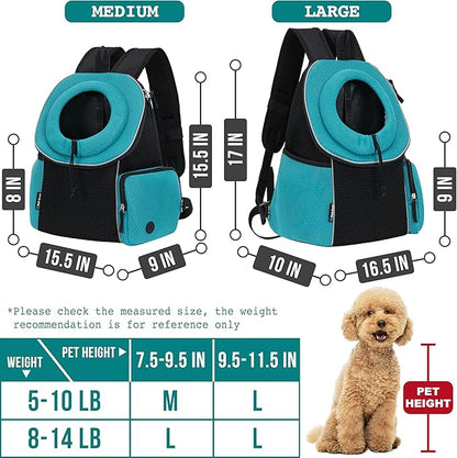 PetAmi Dog Carrier Backpack, Hands Free Front Pet Carrier - Image 2