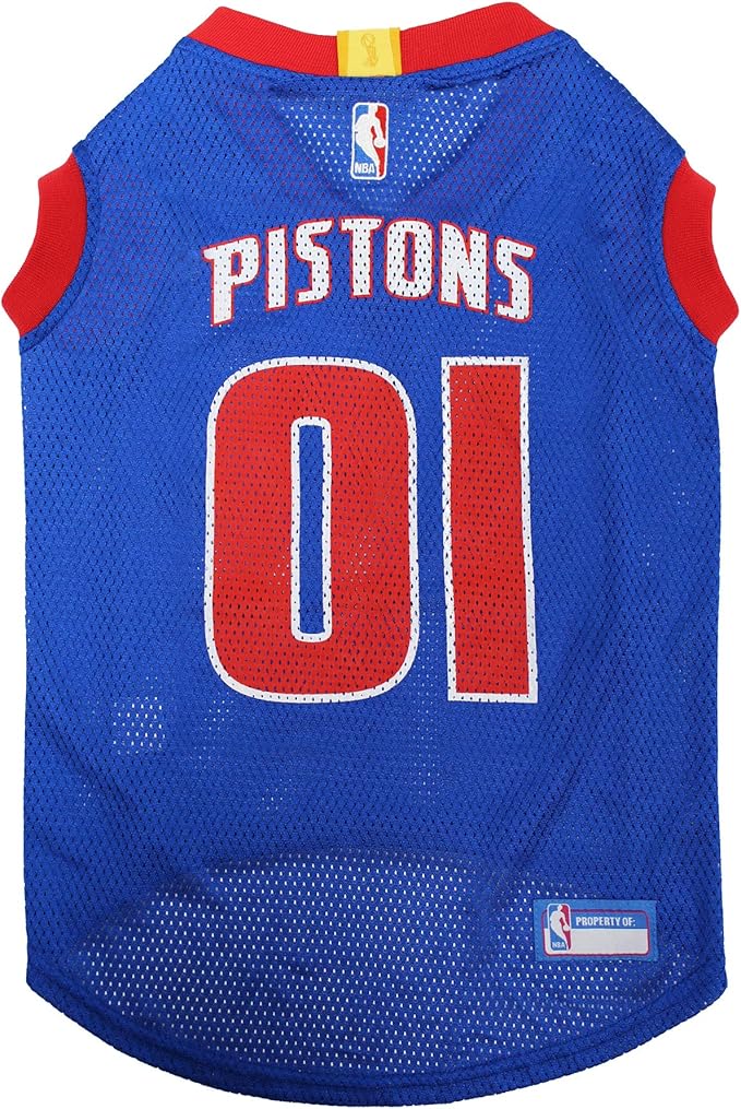 Pets First NBA DETROIT PISTONS DOG Jersey, X-Large by PETSFIRST