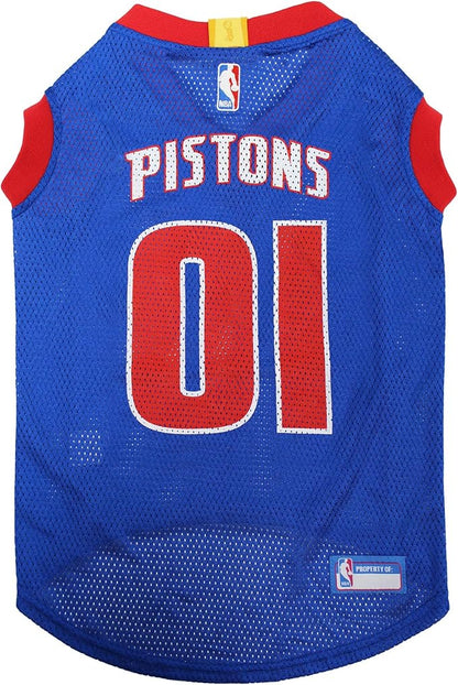 Pets First NBA DETROIT PISTONS DOG Jersey, Medium by PETSFIRST