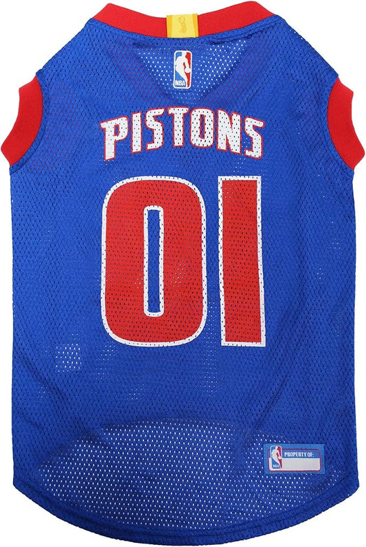 Pets First NBA DETROIT PISTONS DOG Jersey, Medium by PETSFIRST