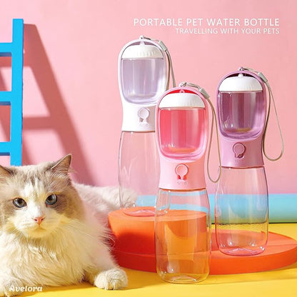 Dog Water Bottle with Food Container, Portable Leak Proof Pet Water Dispenser - Image 3