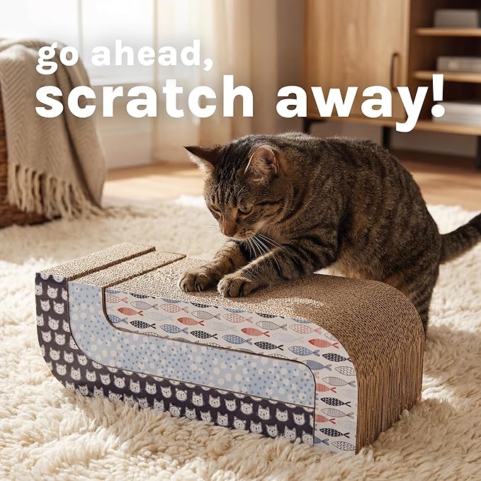 Kitty City 3‑Pack Corrgate Cat Scratcher Pads - Image 6