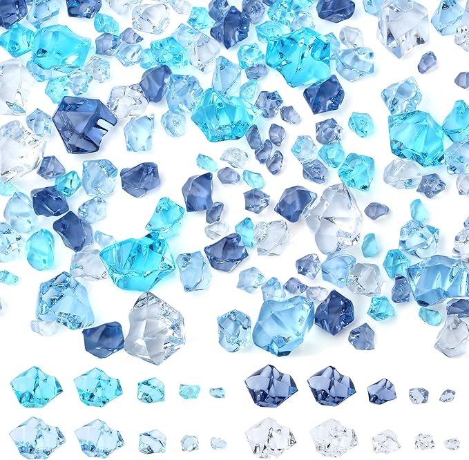 700Pcs Fake Ice Cubes 5 Size Acrylic Ice by NUKAYAI