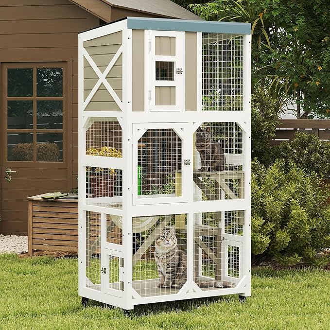 Catio Outdoor Cat Enclosure, Outdoor Cats House - Image 8