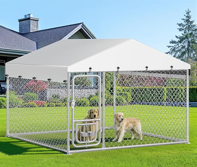 DWVO 7.5'x7.5' Dog Kennel Outdoor by DWVO