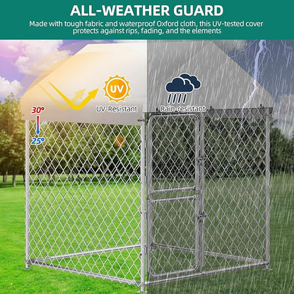 YITAHOME Large Outdoor Dog Kennel 4.03×4.03×5.4FT Large Dog House Pet Pens Dog - Image 5